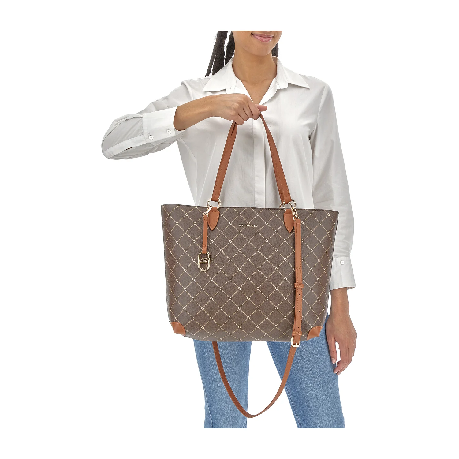 BORSA SHOPPER DAILY CASUAL MARRONE - Image 4